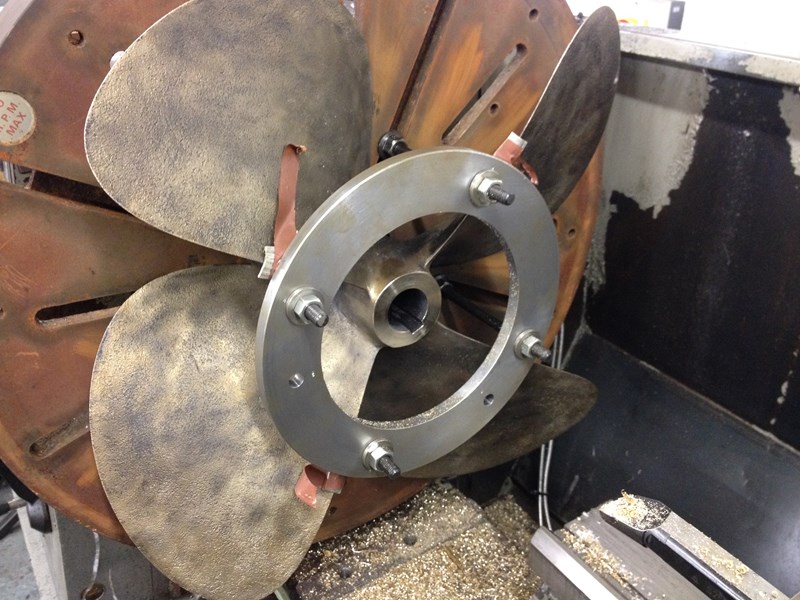 20 Inch propellor taper changed from 1in16 to 1in12