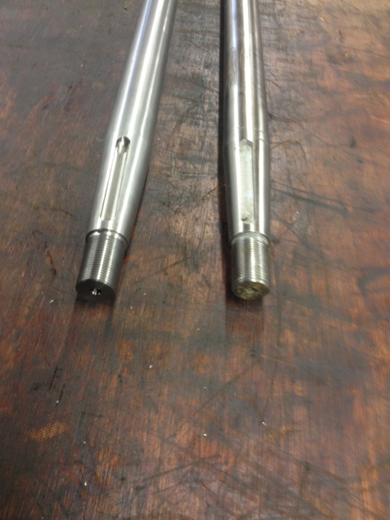 Propellor shaft close up