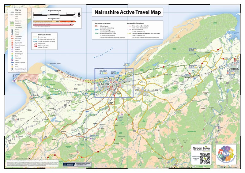 Nairn Active Travel_Area Map