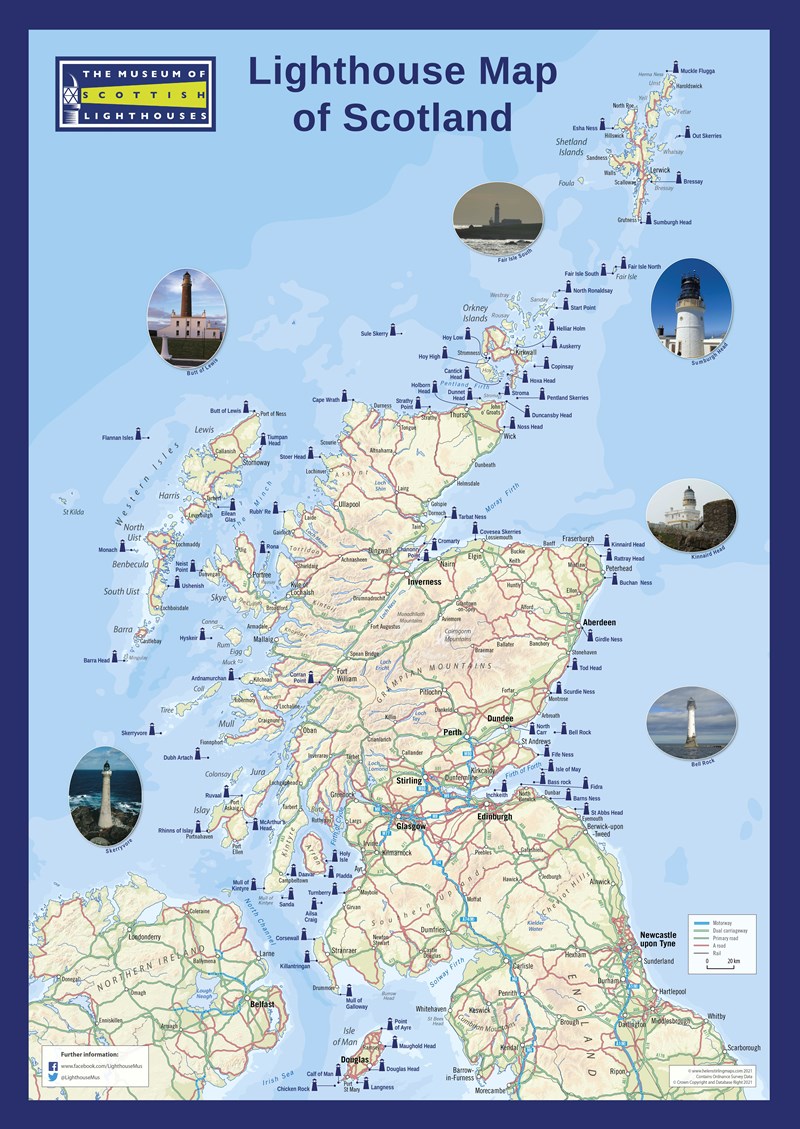 Lighthouse Map of Scotland