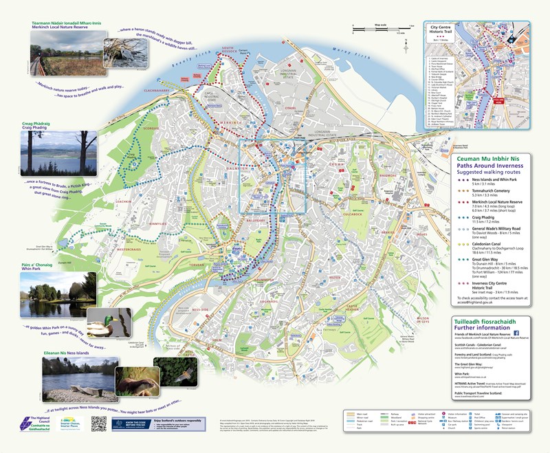 Paths around Inverness