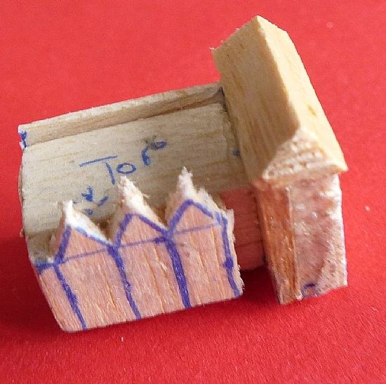 King’s House, made from balsa wood
