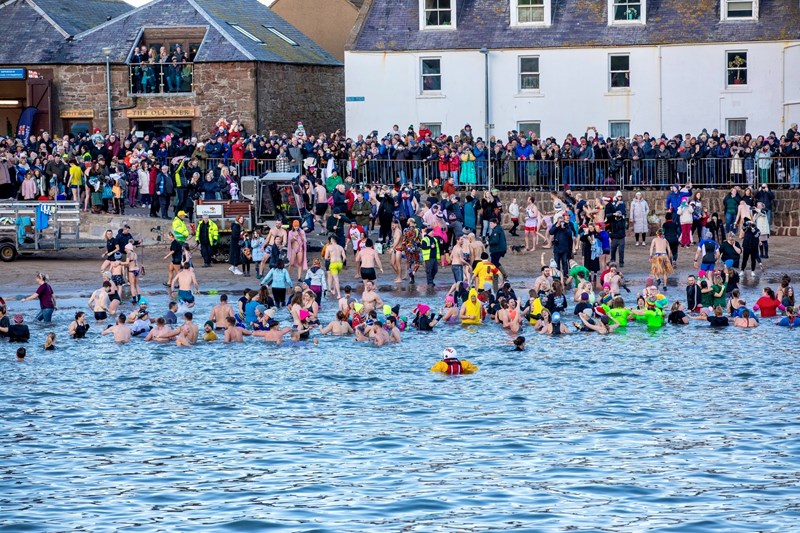Nippy Dip at Stonehaven Harbour