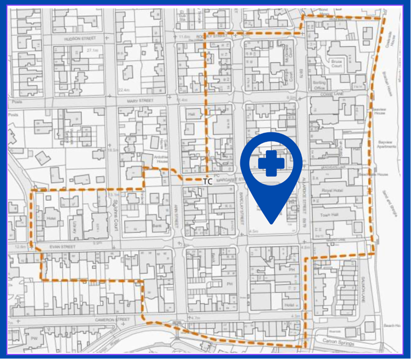Map of Stonehaven Town Centre Boundary