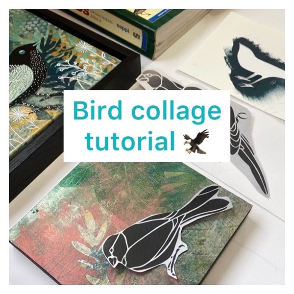 Free bird collage tutorial