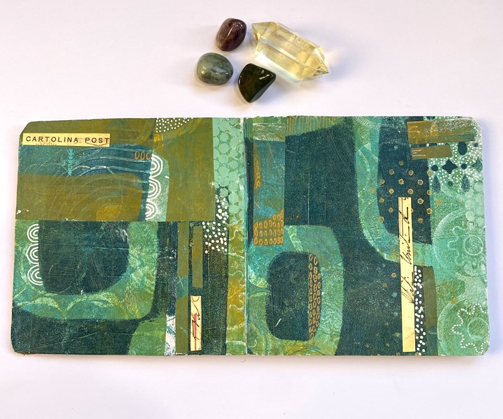 collaged baby board book demo