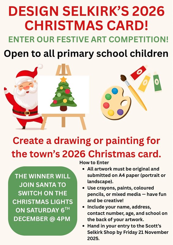 Christmas Card Competition - See Deadline 21 Nov on Calendar