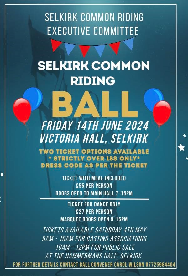 Common Riding Ball Details Announced   See News