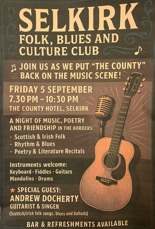 County Restarts Folk Sessions 5th Sept