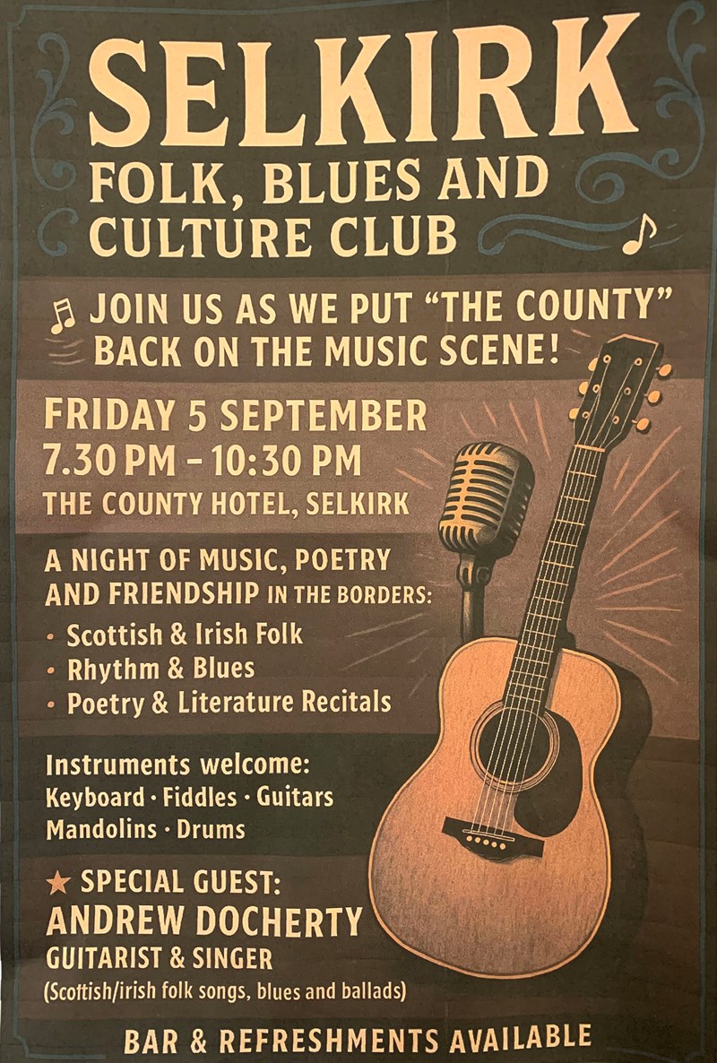 County Restarts Folk Sessions 5th Sept