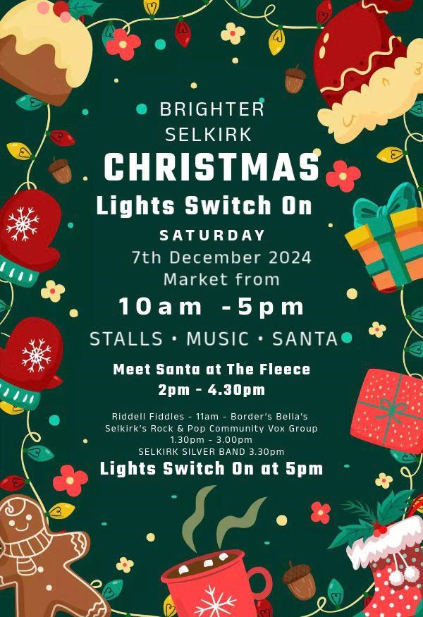 Christmas Market / Lights switch on 7 Dec   see News