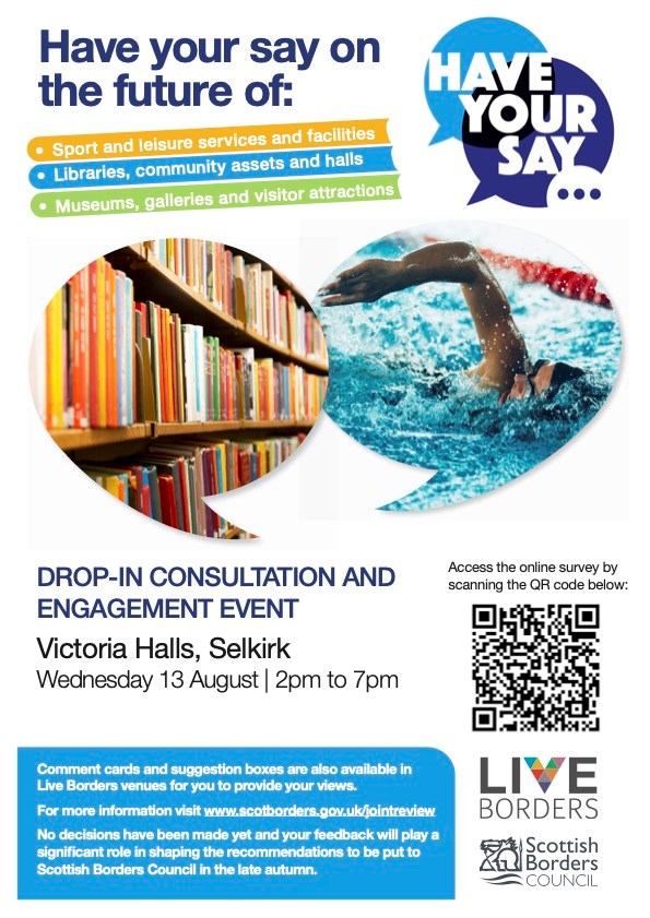 Live Borders event 13 Aug for your opinion see News