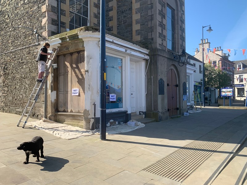 Market Place Shops getting a lick of paint