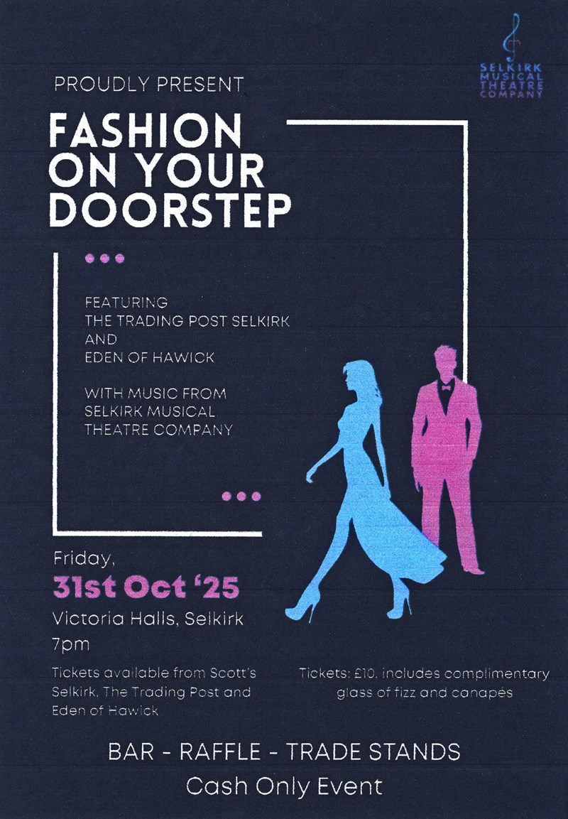 Fashion Show 31 Oct Tickets on sale - see Calendar 