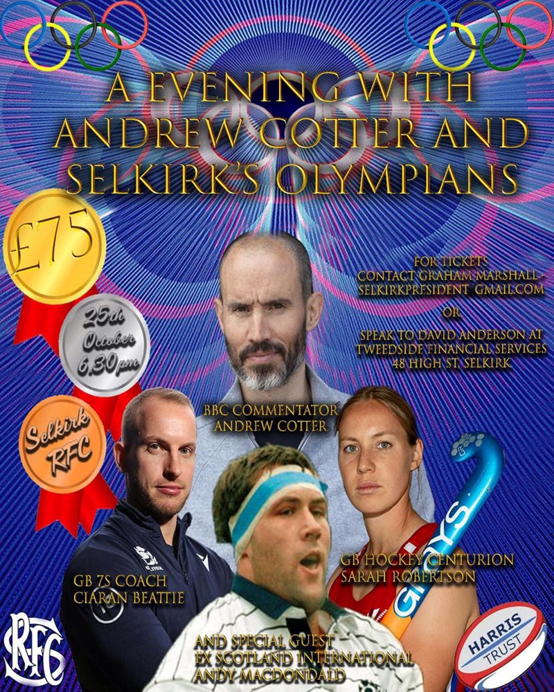 Selkirk Olympians event 25 Oct, RFC - See Calendar