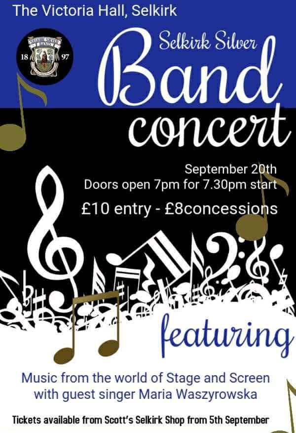 Don't forget the SIlver Band Concert 20 Sept!