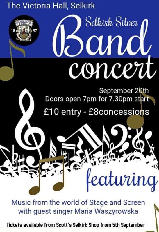 Don't forget the SIlver Band Concert 20 Sept!