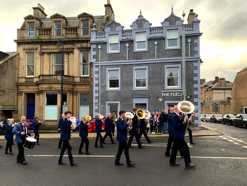 The Selkirk Silver Band on Appointment Night 2023