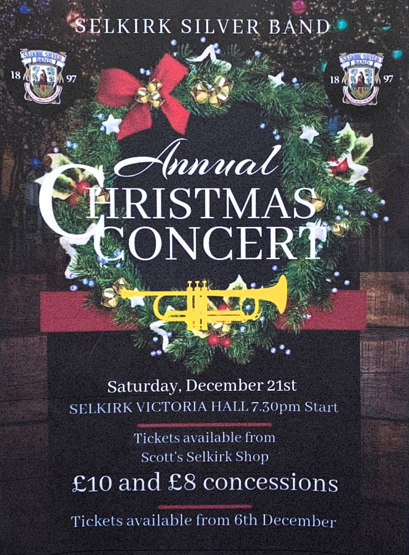 Silver Band Concert 21 Dec See Calendar - tickets on sale 6 Dec