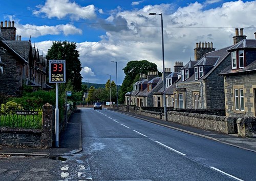 Hillside Terrace Speed Sign Operational