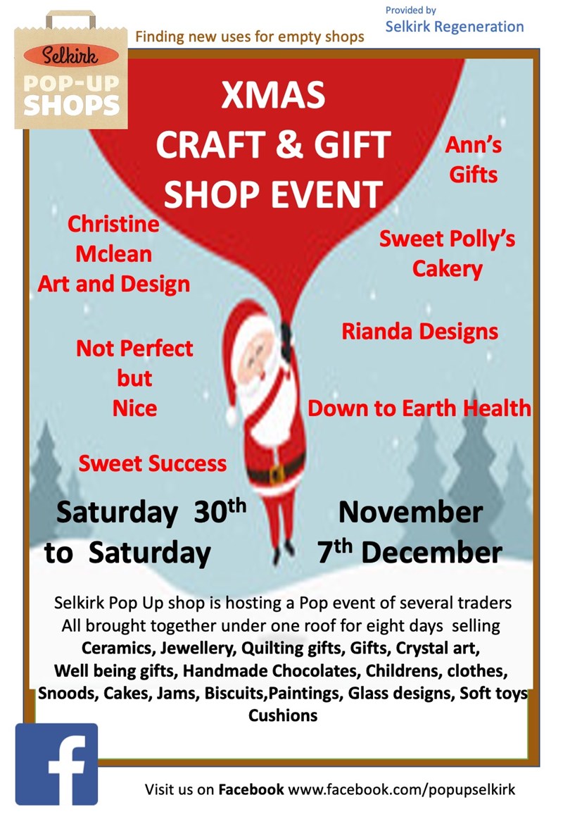 Xmas Craft and Gift Shop Event, PopUp Shop till 7 Dec