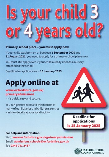 Primary School Admissions 2025