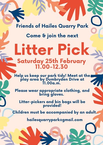 Friends of Hailes Quarry Park Litter Pick