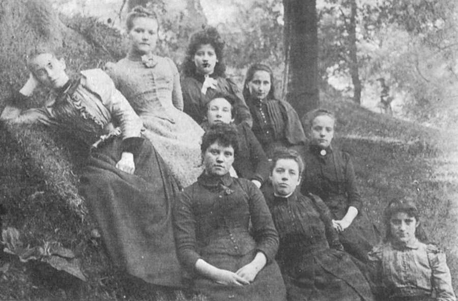 Girls in Gibside Woods