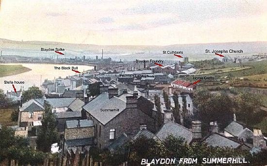 View over Blaydon from Summerhill