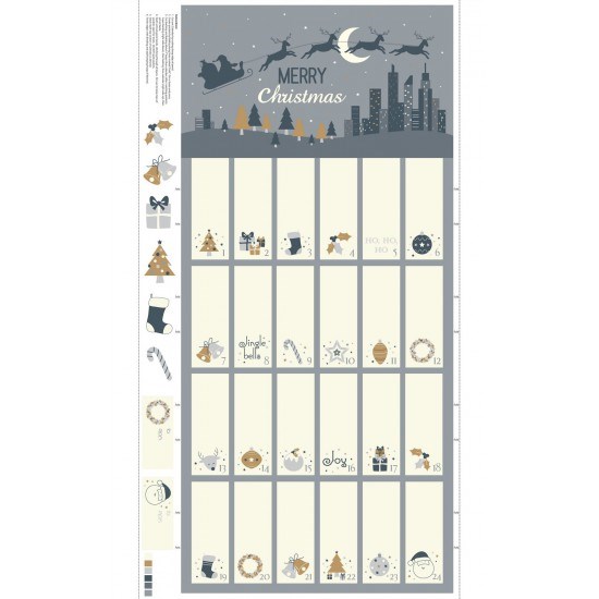 Advent Calendar Grey/Gold