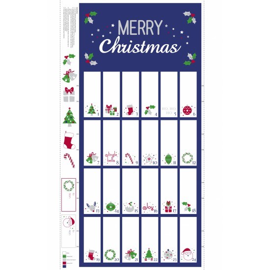 Advent Calendar Navy Silver