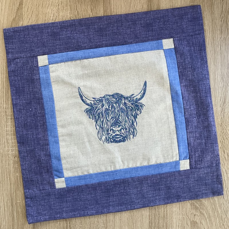 Highland Cow cushion cover