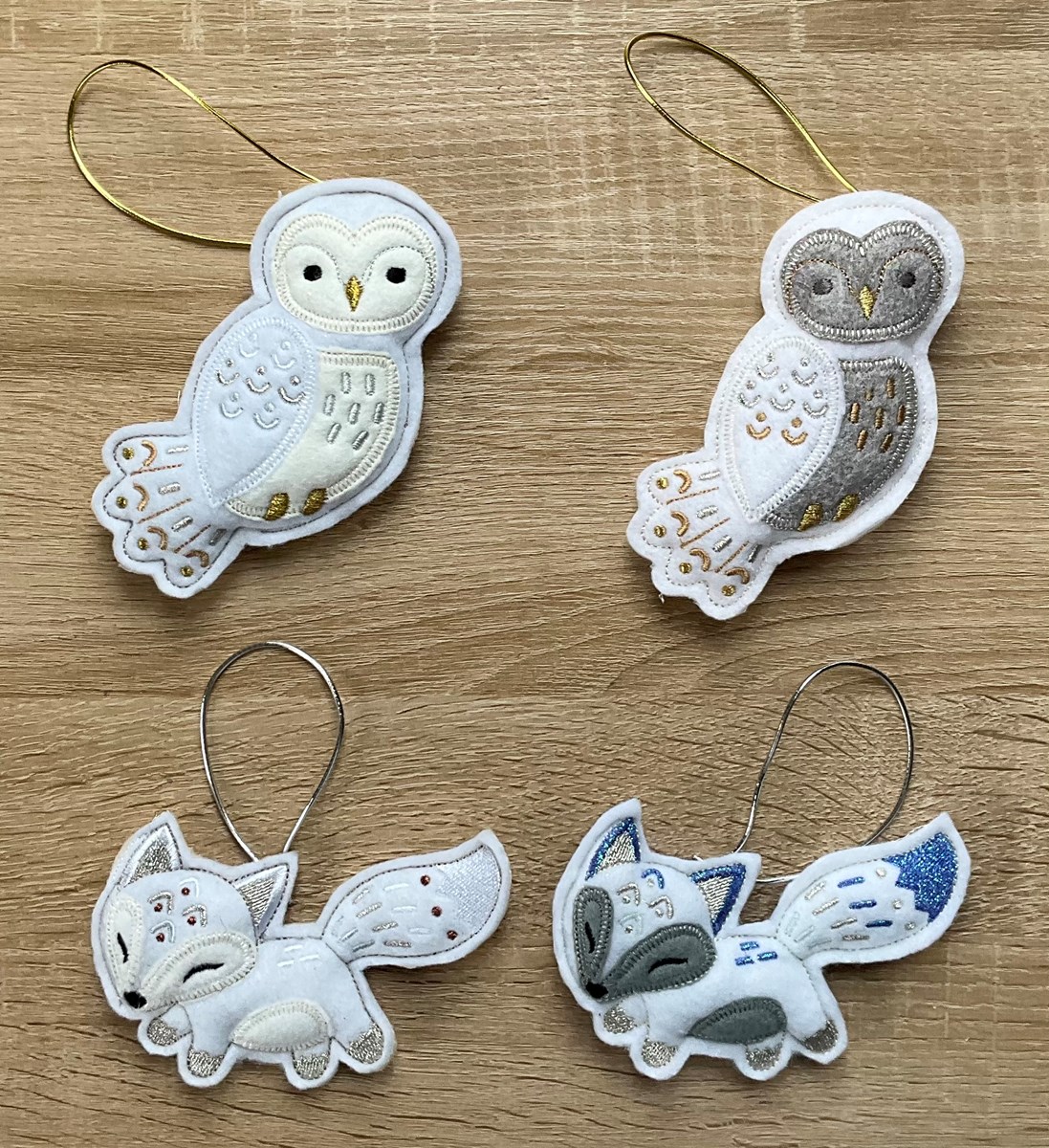 Snowy Christmas Tree decorations