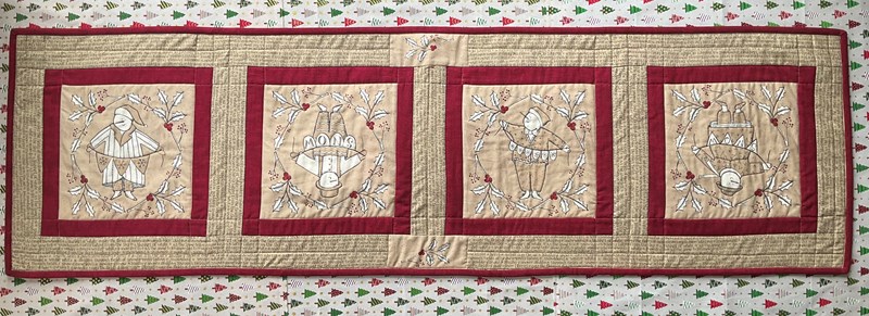 Christmas Snowmen Table runner