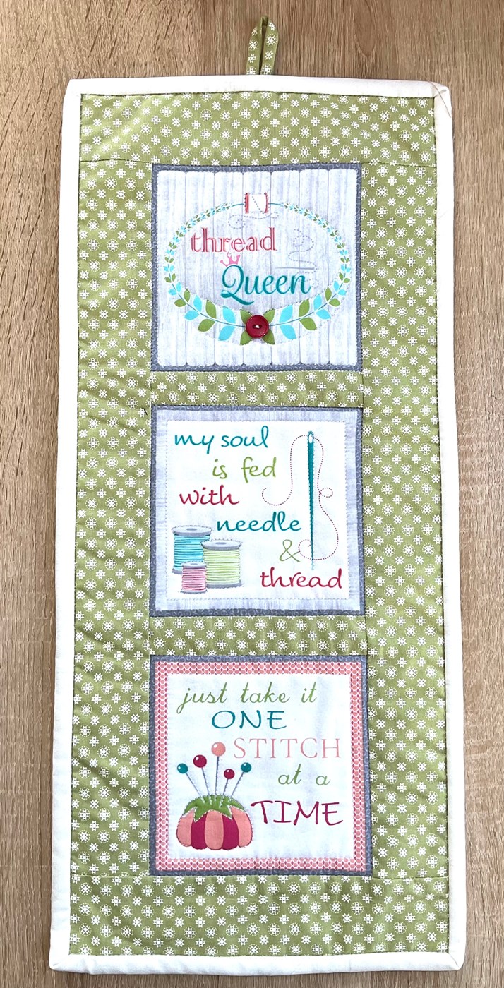 Thread queen wall hanging