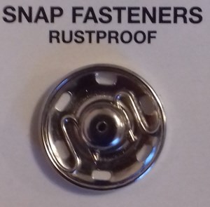 Snaps 11mm.  Pack of 6