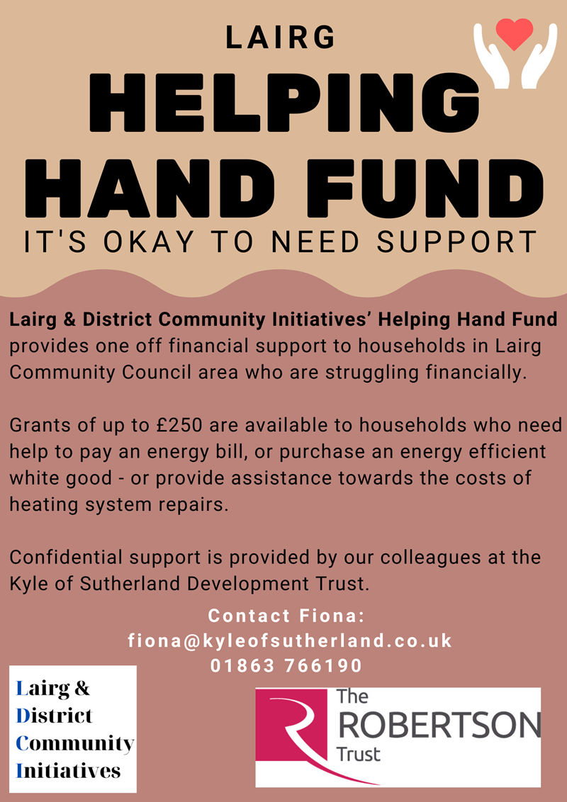 Image of Helping Hand Fund advert