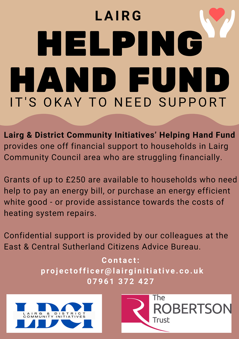 Image of Helping Hand Fund advert