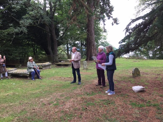 The official opening and dedication of Eliza's Path to Martin Gostwick, September 2021