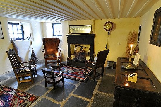 19th century cottage interior in Cromarty, Scotland