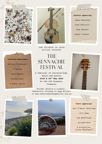Join us for our AGM and the Sennachie Festival in Cromarty, 23rd & 24th May 2025