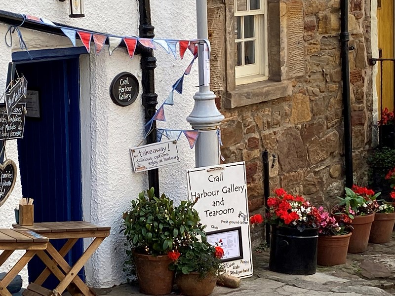 Tearoom on the way down to Crail harbour