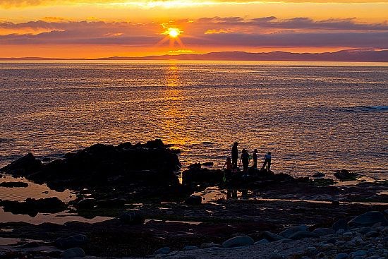 Sunset over Islay from the campsite