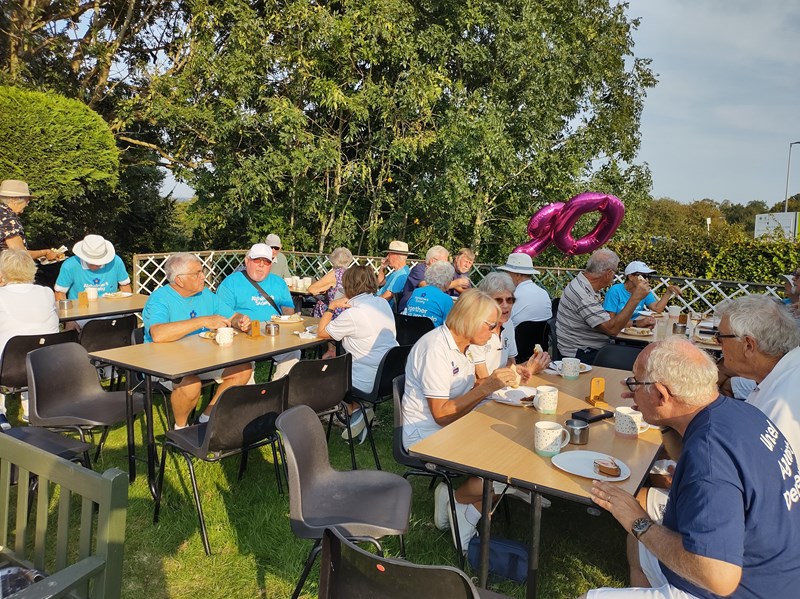 Tucking into high tea