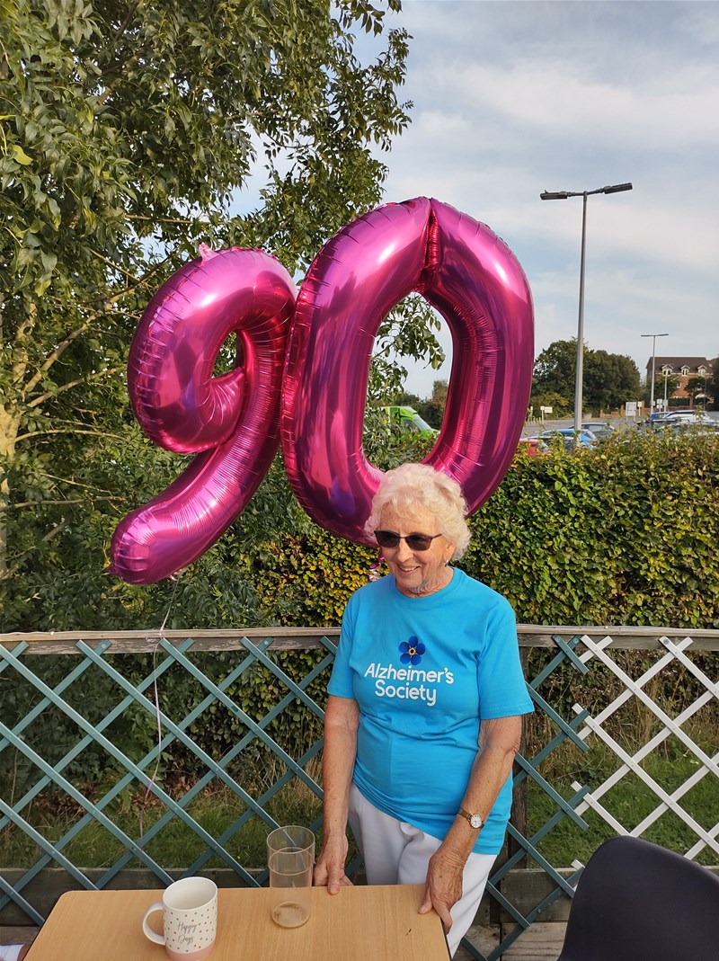 Enjoying her special day