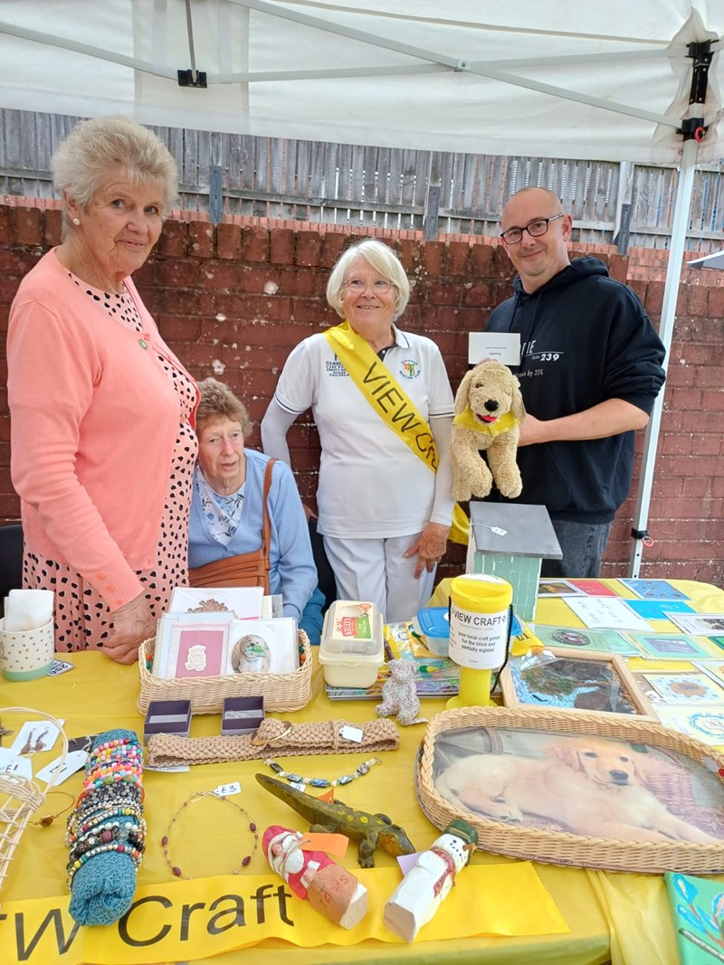 Our President with members of the charity