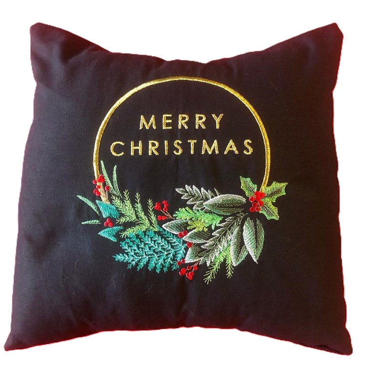 Christmas Wreath Cushion