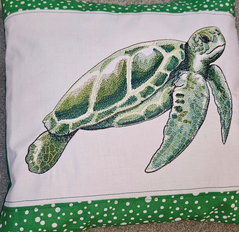 Coastal Sea Turtle Cushion