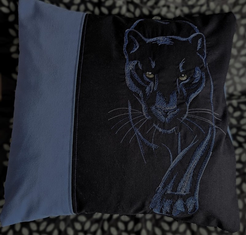 Midnight Panther Cushion