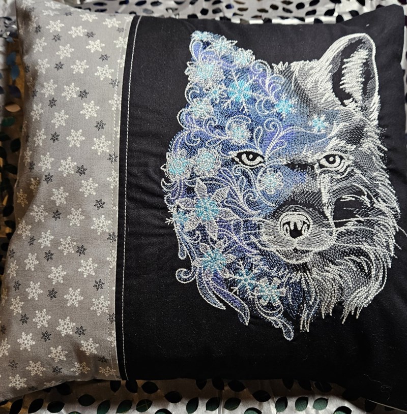 Snowy Fox cushion